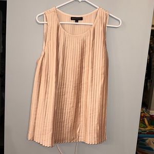 Banana Republic Tie Waist Champagne Sleeveless Top
